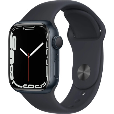 Apple Watch Series 7 Gps + Cellular, 41MM Midnight Aluminium Kasa Sport Kordon - apple