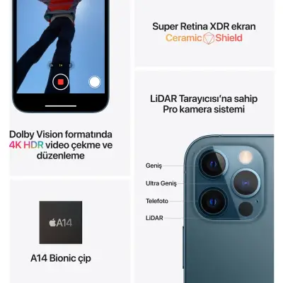 İphone 12 Pro 128 GB ( Distribütör Garantili) - 6